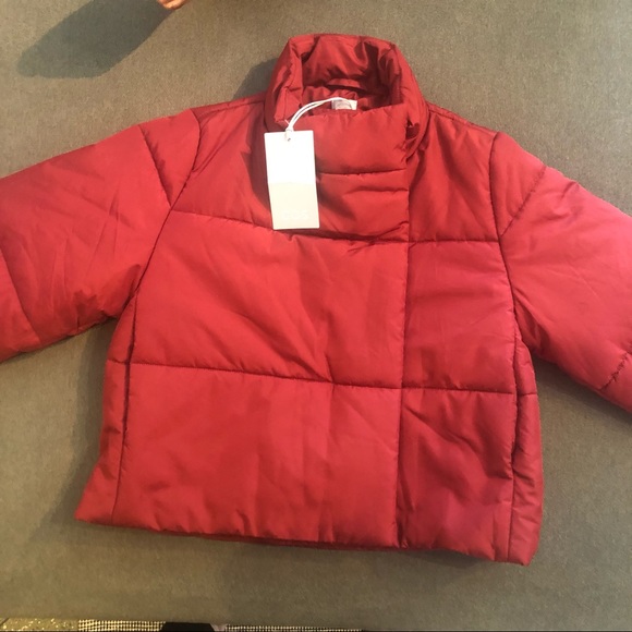 COPY - Burgundy COS girls puffer jacket - Picture 2 of 5